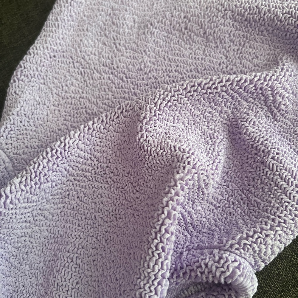 NWT Hunza G Pamela lilac one piece swimsuit - Picture 13 of 14